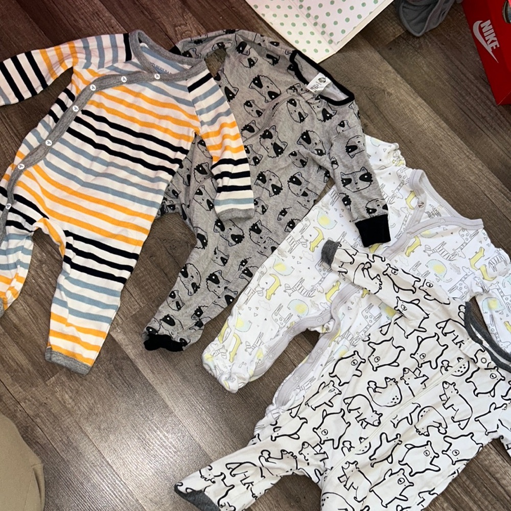 Bundle of baby onesies